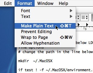 Make Plain Text